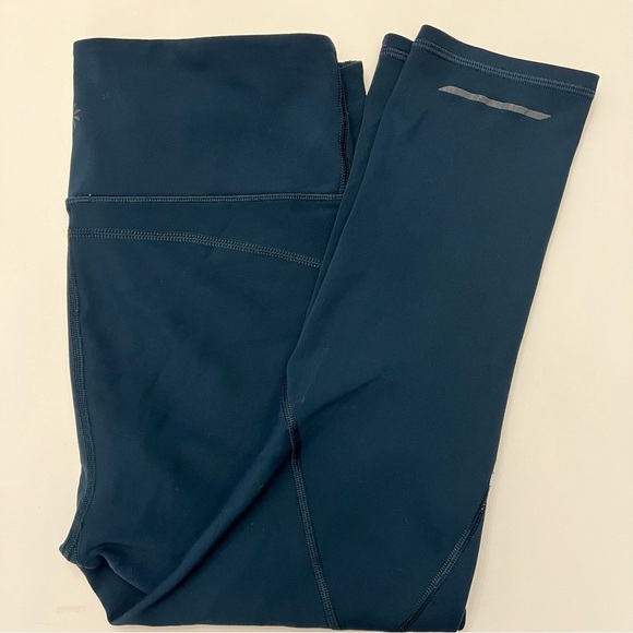 Athleta Leggings Size Small Dark Teal Navy Blue Athletic wear - Picture 1 of 7